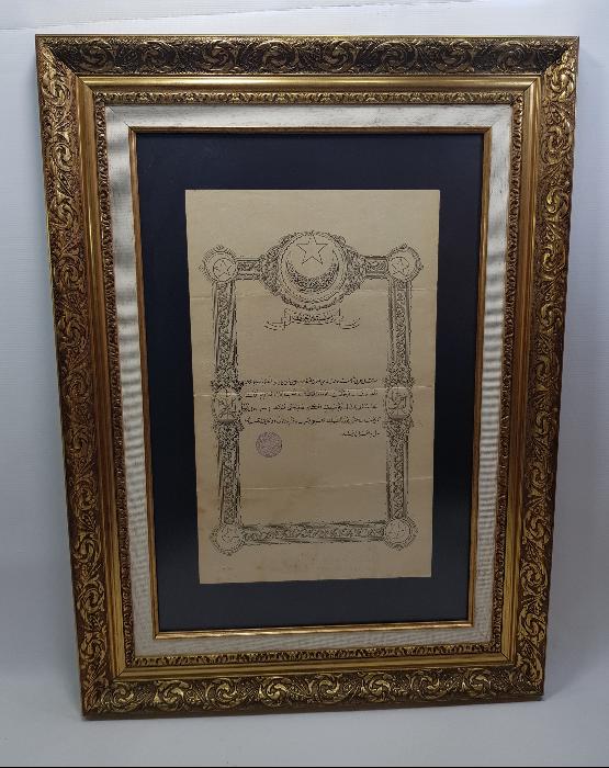 OSMANLICA İSTİKLAL HARBİ BERATI 