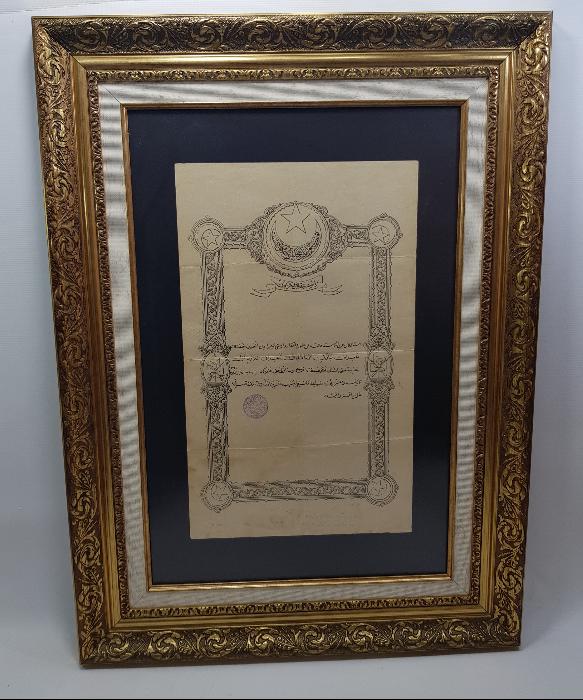 OSMANLICA İSTİKLAL HARBİ BERATI 