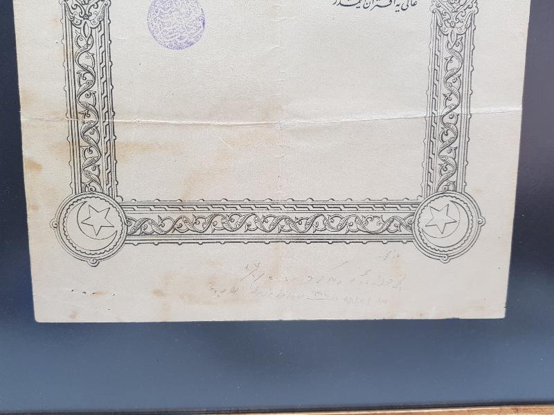 OSMANLICA İSTİKLAL HARBİ BERATI 