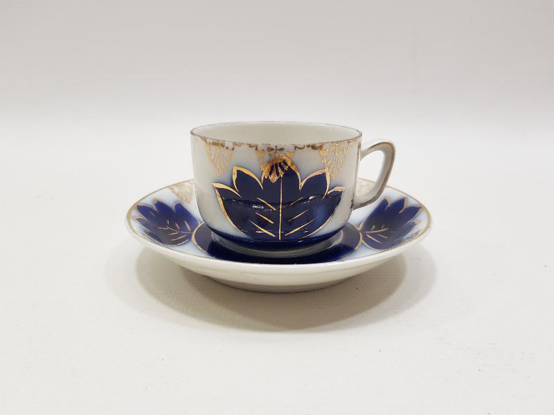 OSMANLICA PİNHAS DAMGALI PORSELEN KAHVE FİNCANI