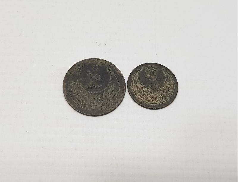SULTAN II. ABDÜLHAMİD HAN DÖNEMİ GÜMÜŞ 5 PARA VE 10 PARA
