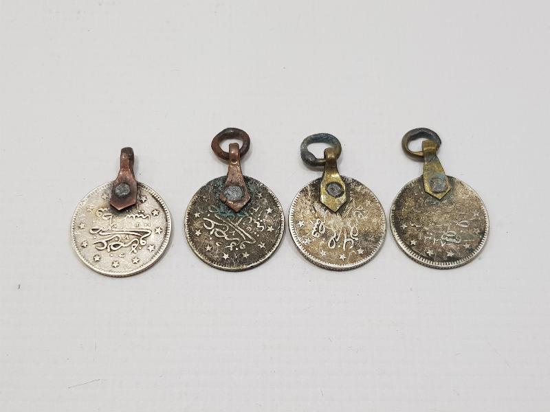 SULTAN MEHMED REŞAD DÖNEMİ 4 ADET GÜMÜŞ 2 KURUŞ MECİDİYE