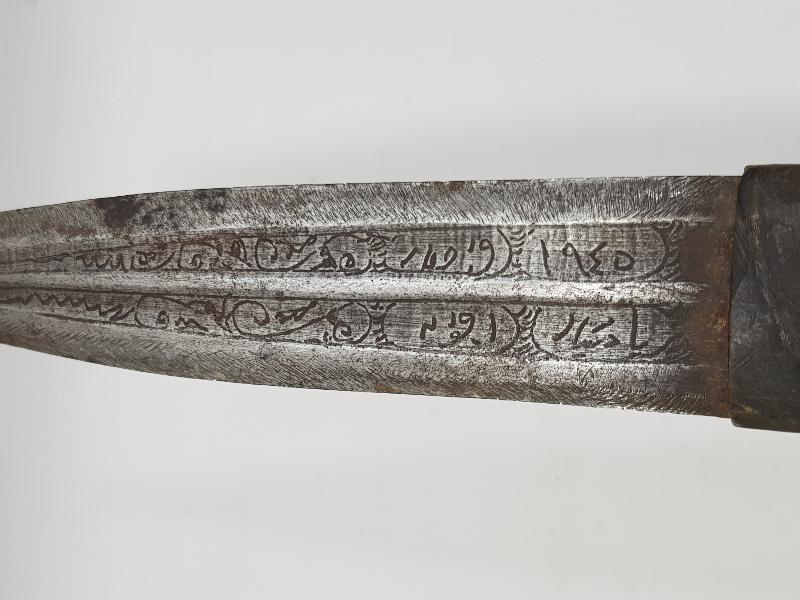 ÜZERİ OSMANLICA YAZILI AFYON İŞİ KAMA