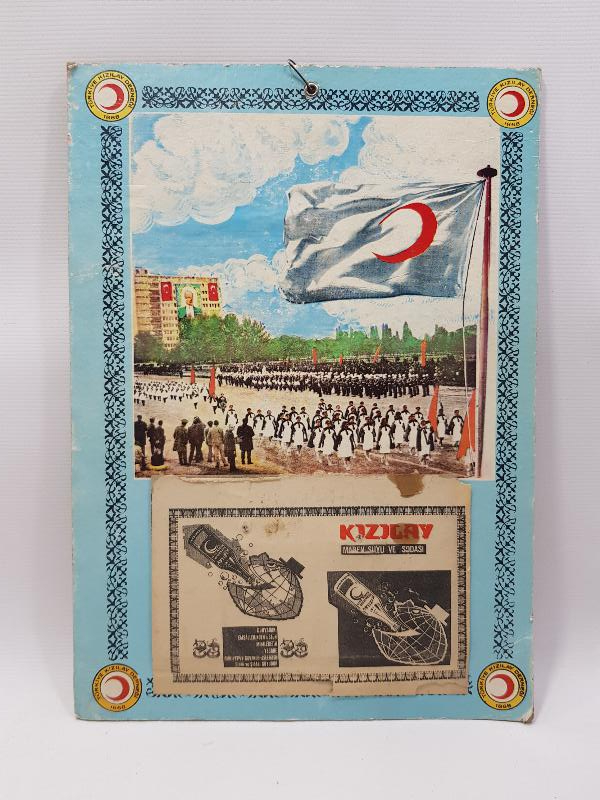 1950-1960'LARDAN NADİR KIZILAY DUVAR TAKVİM 