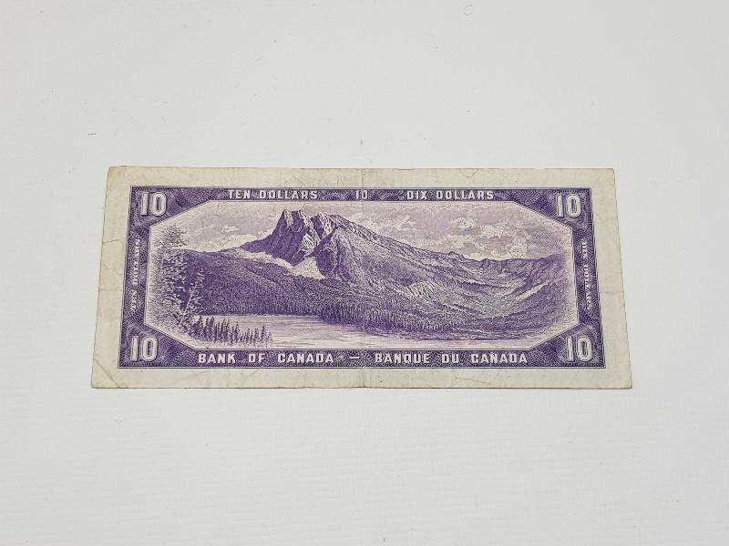 1954 KANADA 10 DOLAR KAĞIT PARA - 1954 CANADA 10 DOLLARS 