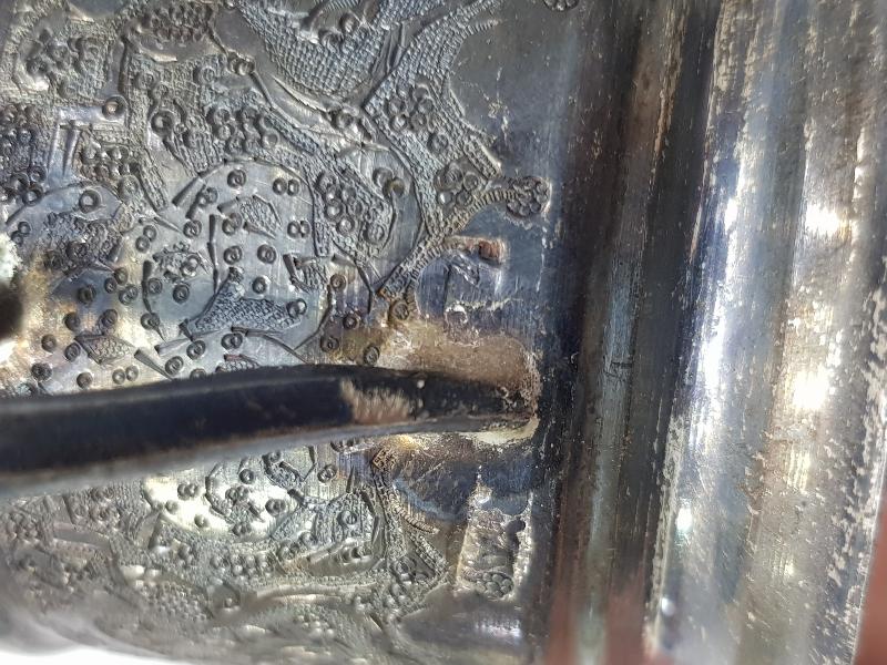 ANTİKA 84 DAMGALI GÜMÜŞ ISTAKA VE BARDAĞI