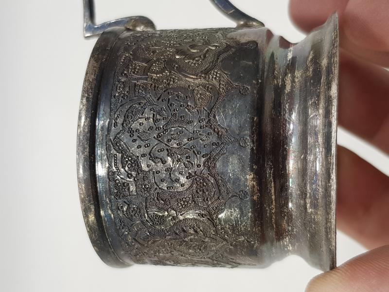 ANTİKA 84 DAMGALI GÜMÜŞ ISTAKA VE BARDAĞI