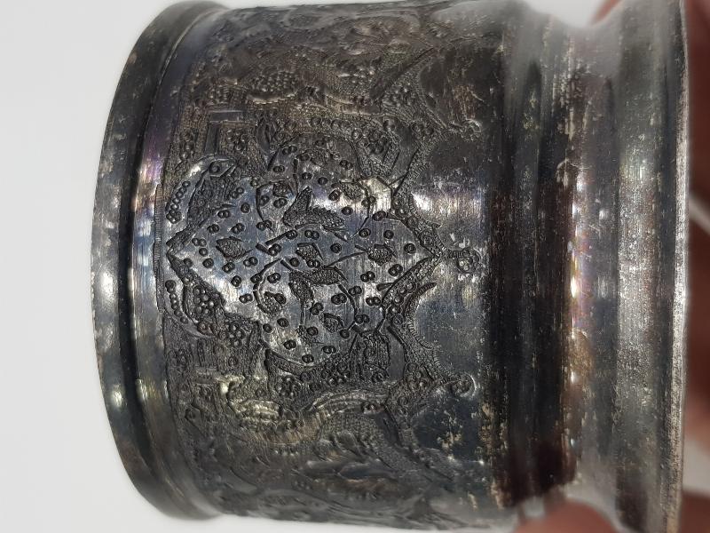 ANTİKA 84 DAMGALI GÜMÜŞ ISTAKA VE BARDAĞI