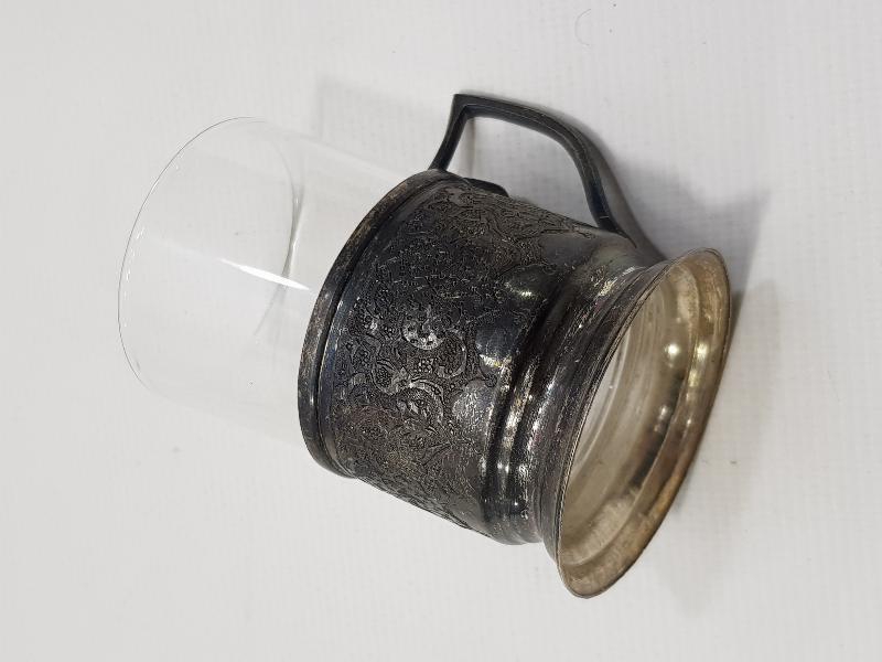 ANTİKA 84 DAMGALI GÜMÜŞ ISTAKA VE BARDAĞI