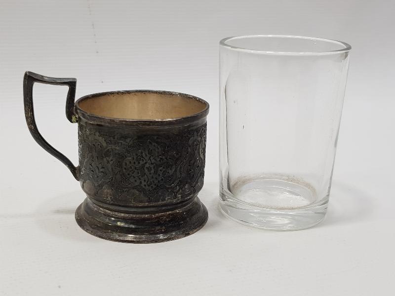 ANTİKA 84 DAMGALI GÜMÜŞ ISTAKA VE BARDAĞI