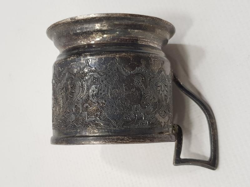 ANTİKA 84 DAMGALI GÜMÜŞ ISTAKA VE BARDAĞI