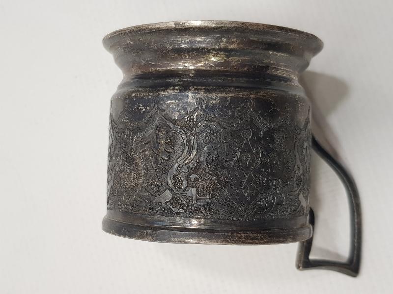 ANTİKA 84 DAMGALI GÜMÜŞ ISTAKA VE BARDAĞI