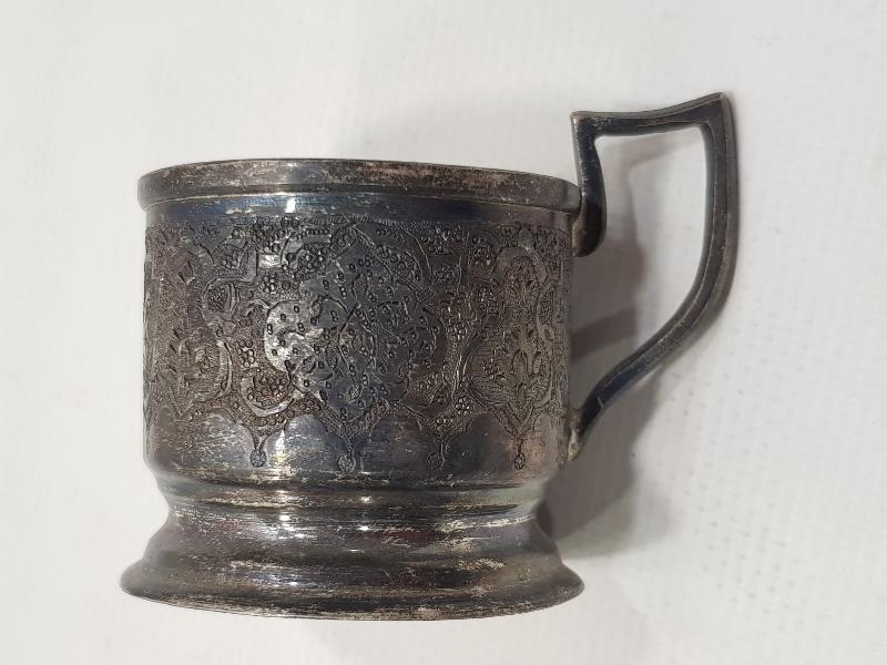 ANTİKA 84 DAMGALI GÜMÜŞ ISTAKA VE BARDAĞI