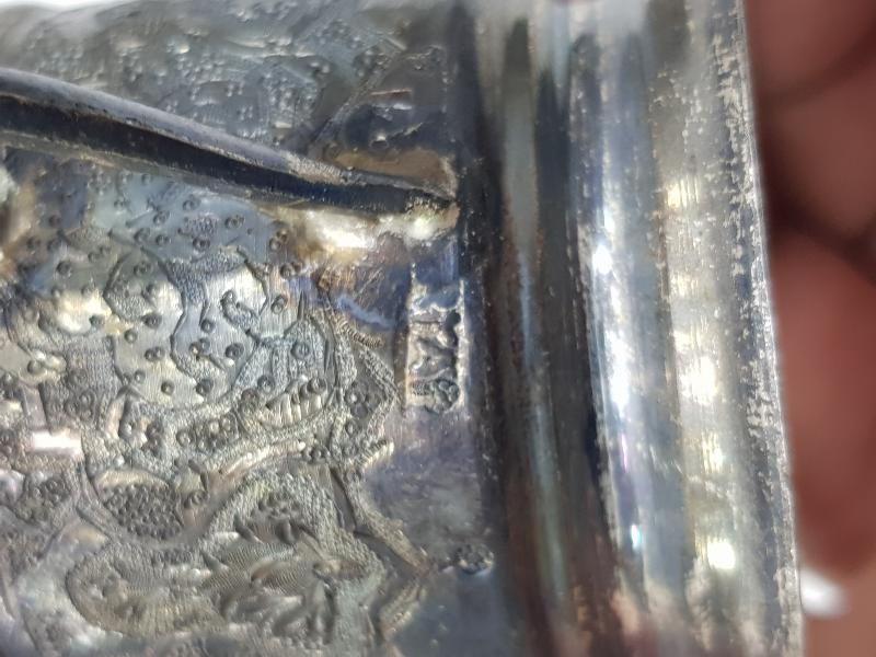 ANTİKA 84 DAMGALI GÜMÜŞ ISTAKA VE BARDAĞI