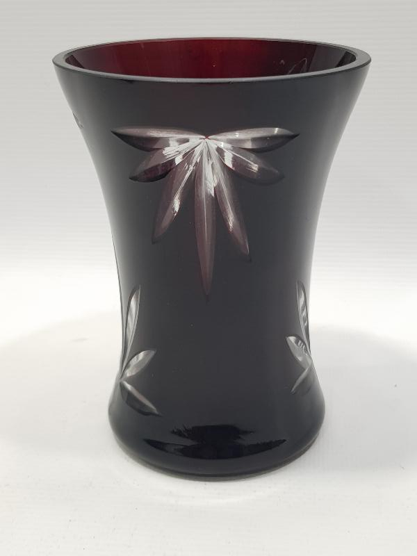 ANTİKA KRİSTAL BOHEM VAZO