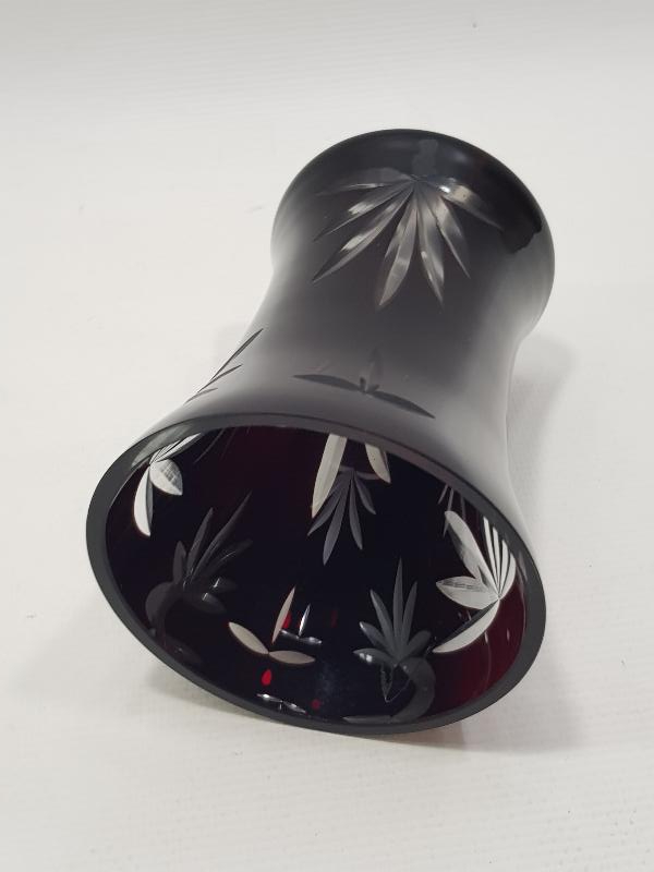 ANTİKA KRİSTAL BOHEM VAZO