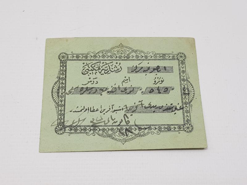 EĞİTİM TARİHİ: OSMANLICA AFERİN BELGESİ