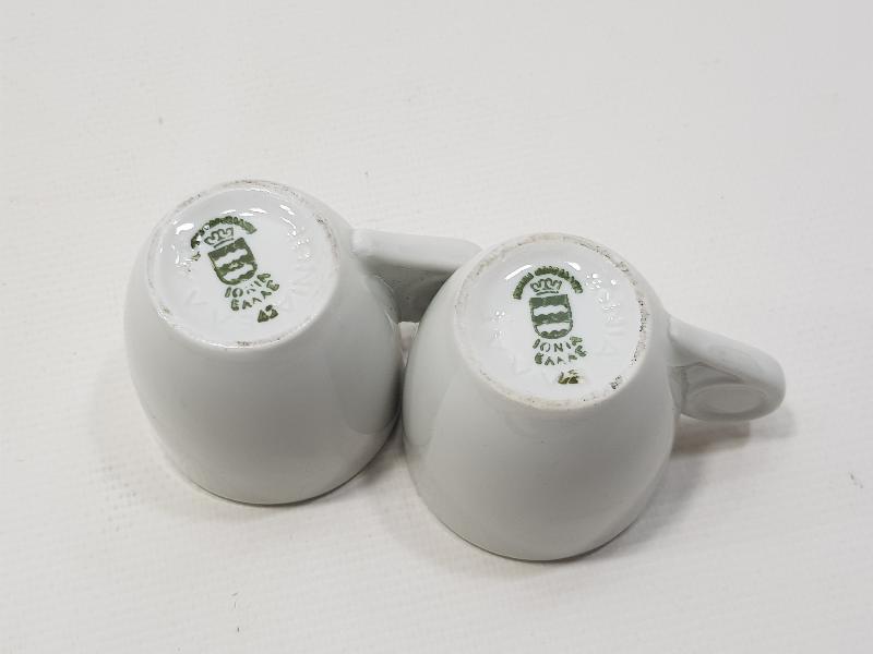 ESKİ YUNAN YAPIMI BİR ÇİFT KAHVE FİNCANI