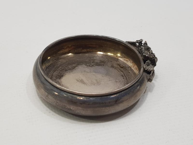 GÜL APLİKELİ GÜMÜŞ İKRAMLIK