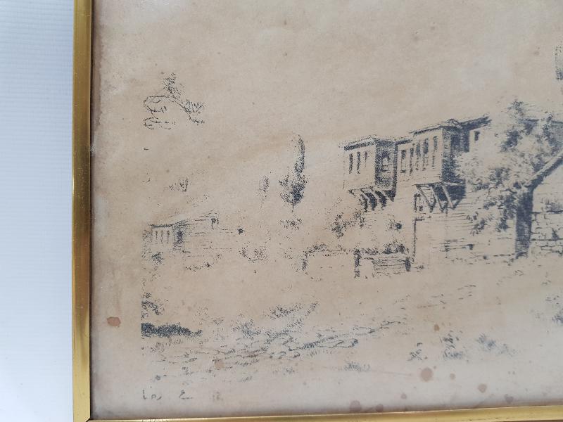 MEŞHUR OSMANLI RESSAMI HOCA ALİ RIZA BASKI RESİM