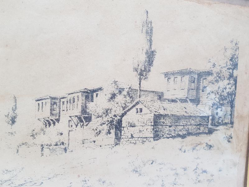 MEŞHUR OSMANLI RESSAMI HOCA ALİ RIZA BASKI RESİM