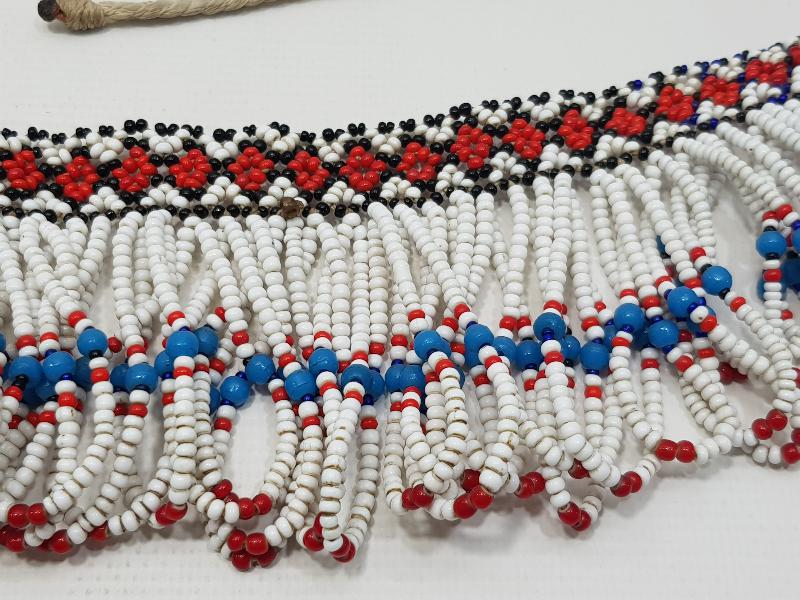 OSMANLI DÖNEMİ BALIKESİR YÖRESİ BONCUK İŞLEME KADIN ALINLIĞI