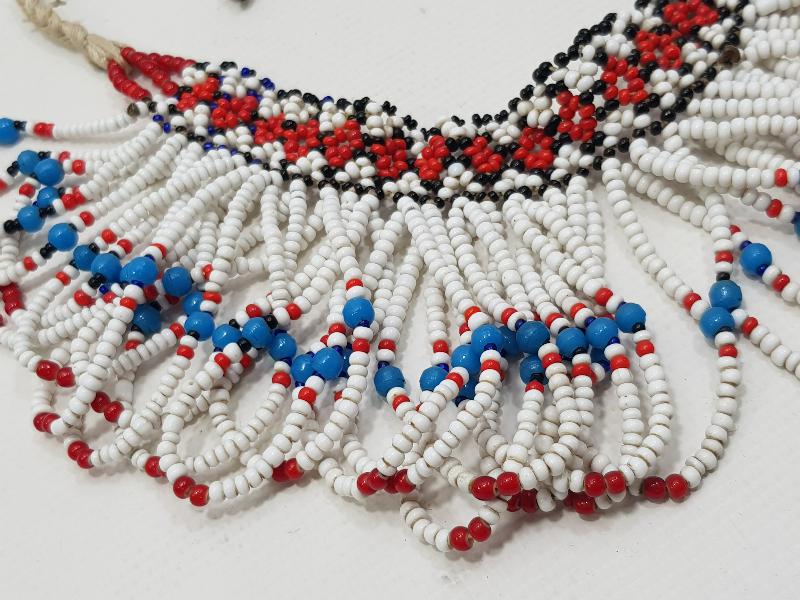 OSMANLI DÖNEMİ BALIKESİR YÖRESİ BONCUK İŞLEME KADIN ALINLIĞI