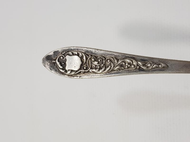 OSMANLI DÖNEMİ BERGAMALI YAHUDİ USTA Y. KAZEZ YAPIMI GÜMÜŞ KAŞIK