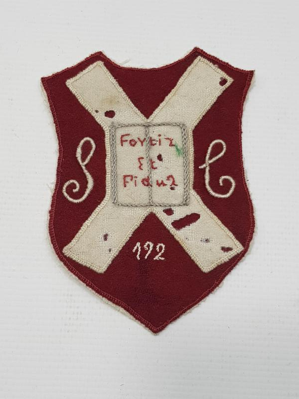 OSMANLI DÖNEMİ RUMCA YAZILI OKUL AMBLEMİ 