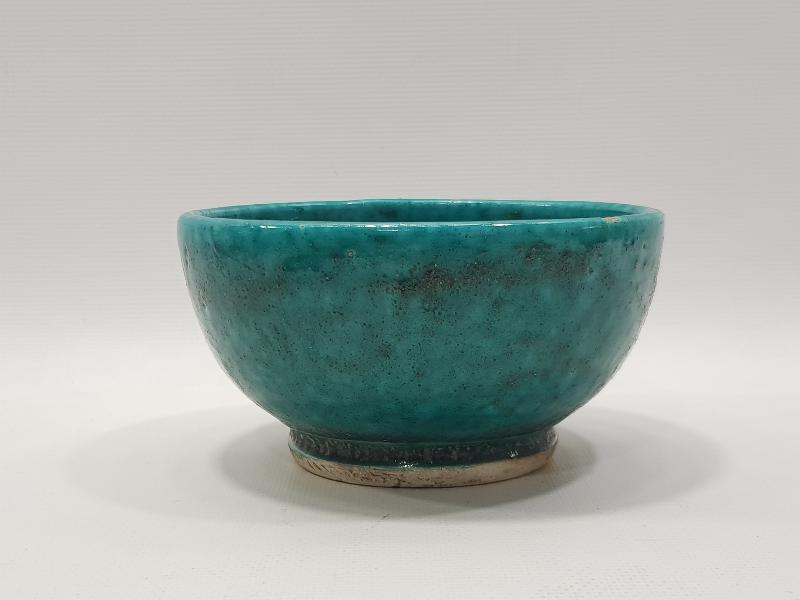 OSMANLI DÖNEMİ TURKUAZ RENKLİ NADİR KÜTAHYA KASE 