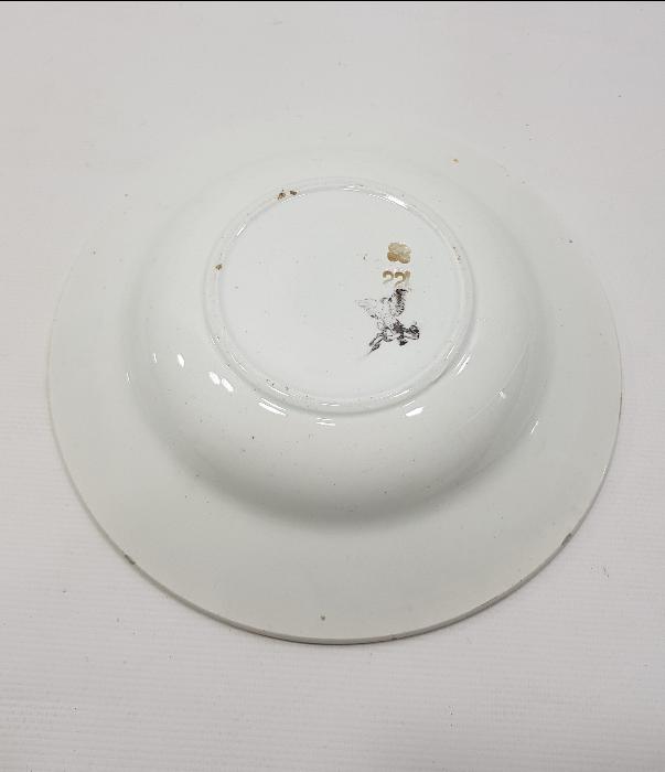 OSMANLI PAZARI İÇİN YAPILMIŞ ÇİÇEKLİ PORSELEN TABAK 