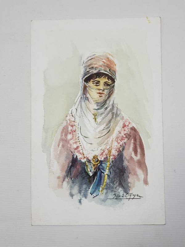 RESSAM ŞÜKRÜ ÇAĞLAYAN SULU BOYA RESİM