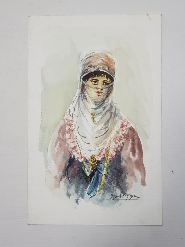 RESSAM ŞÜKRÜ ÇAĞLAYAN SULU BOYA RESİM
