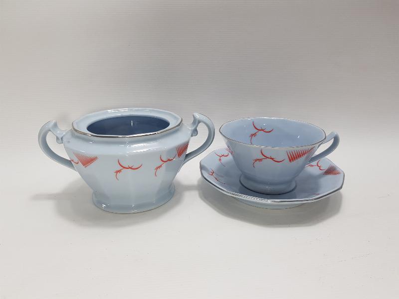 SONYA PINHAS İSTANBUL MARKA PORSELEN FİNCAN VE ŞEKERLİK