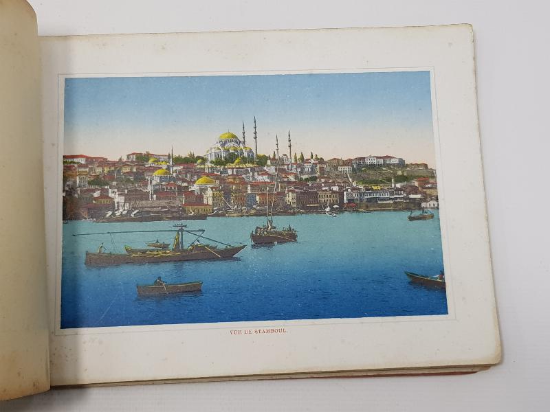 SOUVENIR DE CONSTANTINOPLE - İSTANBUL YADİGARI BÜYÜK BOY KARTPOSTAL ALBÜMÜ