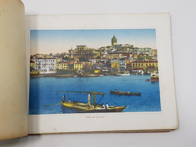 SOUVENIR DE CONSTANTINOPLE - İSTANBUL YADİGARI BÜYÜK BOY KARTPOSTAL ALBÜMÜ