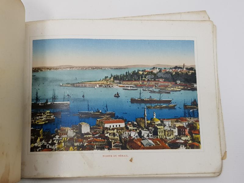 SOUVENIR DE CONSTANTINOPLE - İSTANBUL YADİGARI BÜYÜK BOY KARTPOSTAL ALBÜMÜ