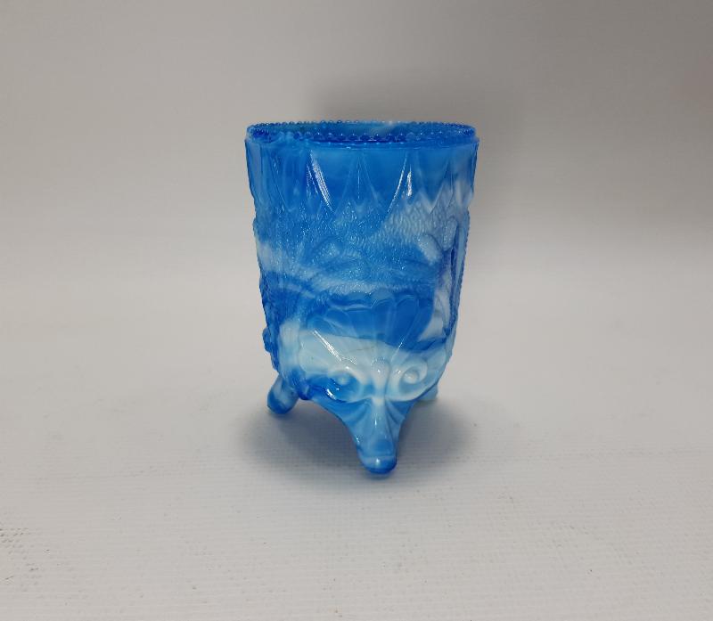 19. YÜZYIL AVRUPA YAPIMI ÜÇ AYAKLI OPAL SUNUMLUK BARDAK