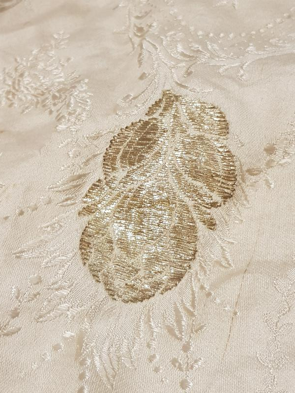 OSMANLI DÖNEMİ ALTIN SIRMA İŞLEMELİ İPEK ELMASİYE ELBİSE