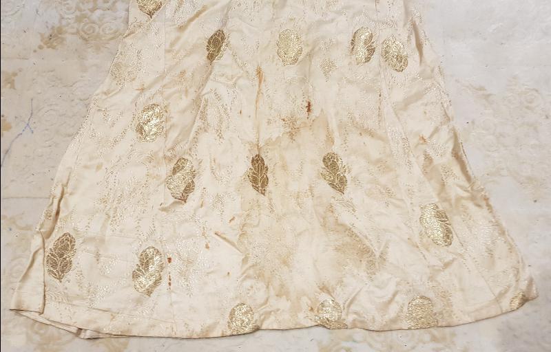 OSMANLI DÖNEMİ ALTIN SIRMA İŞLEMELİ İPEK ELMASİYE ELBİSE