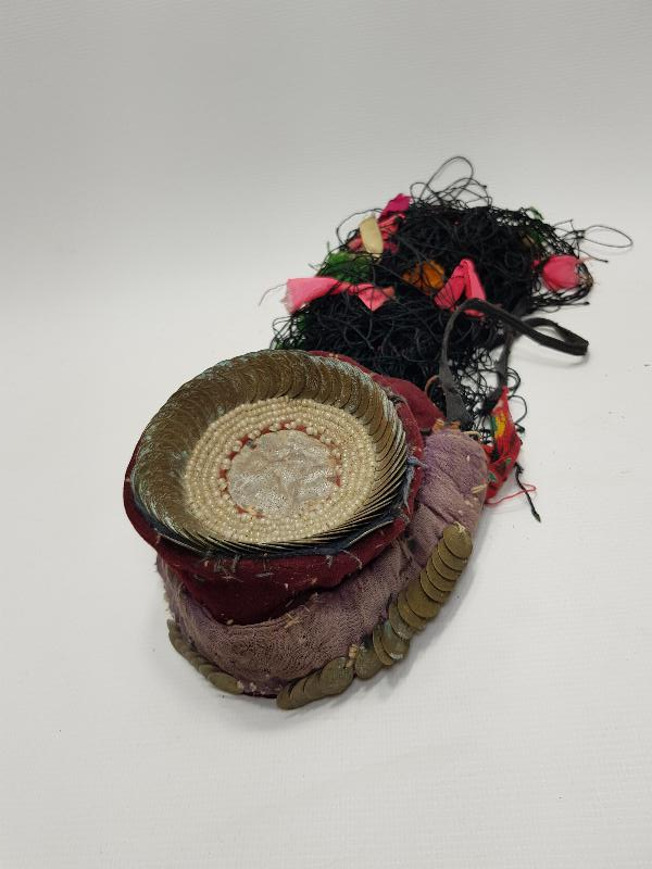 OSMANLI DÖNEMİ KUM İNCİ VE PENEZLERLE SÜSLÜ GELİN BAŞLIĞI