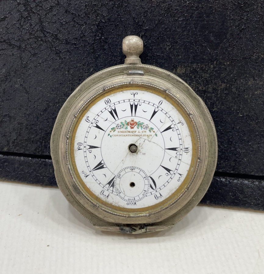 1. DÜNYA SAVAŞI DÖNEMİ GÜMÜŞ KASA OSMANLI SUBAY CEP SAATİ