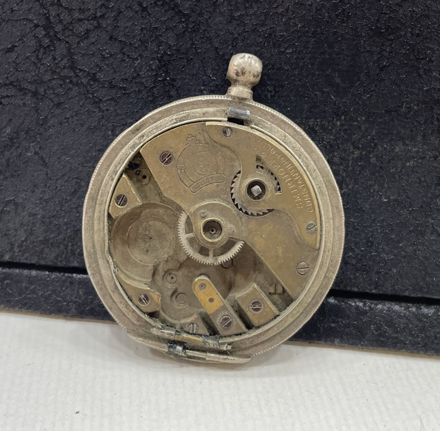 1. DÜNYA SAVAŞI DÖNEMİ GÜMÜŞ KASA OSMANLI SUBAY CEP SAATİ