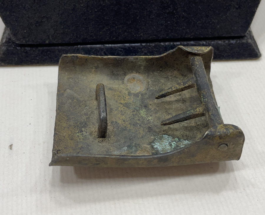 1. DÜNYA SAVAŞI DÖNEMİ ÜZERİNDE OSMANLICA ASAKİRİ ŞAHANE YAZILI KEMER TOKASI