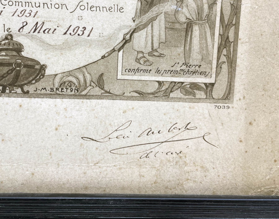 1931 YILI SANATÇI İMZALI GRAVÜR