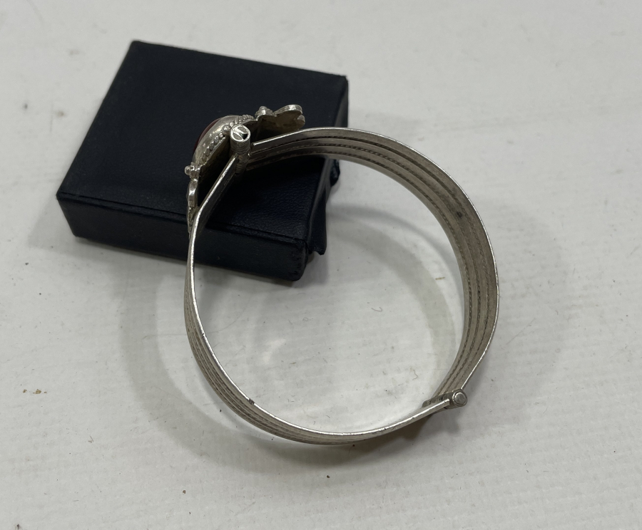 AKİK TAŞLI ÖZEL YAPIM GÜMÜŞ BİLEKLİK