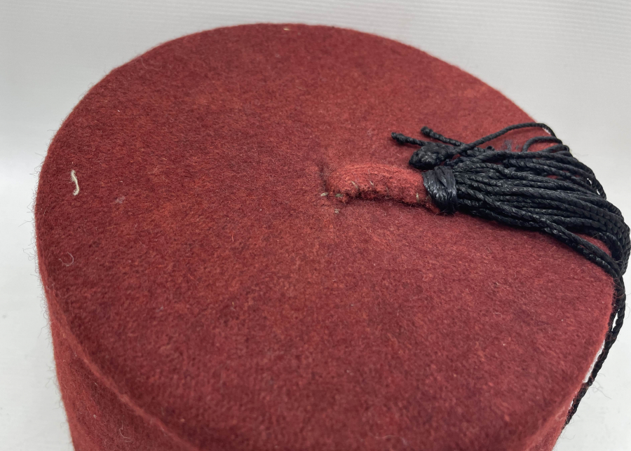 İÇİ İPEK DIŞI ÇUHADAN MAMUL OSMANLI DÖNEMİ NADİR HAMİDİ TİPİ FES