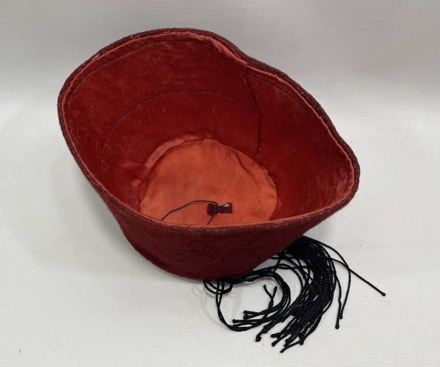 İÇİ İPEK DIŞI ÇUHADAN MAMUL OSMANLI DÖNEMİ NADİR HAMİDİ TİPİ FES