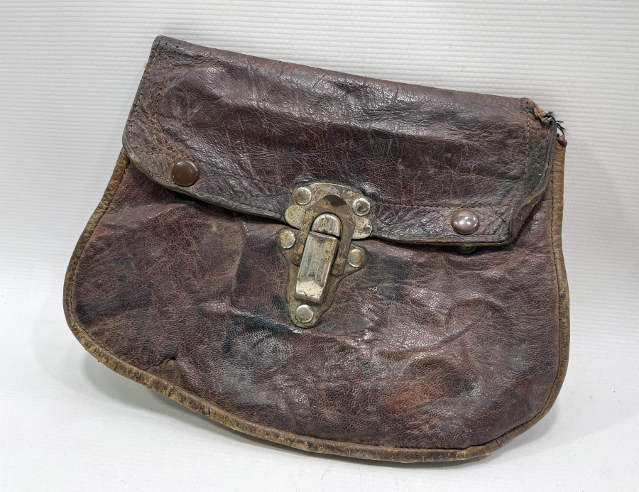OSMANLI DÖNEMİ DERİDEN MAMUL ASKERİ ULAK ÇANTASI