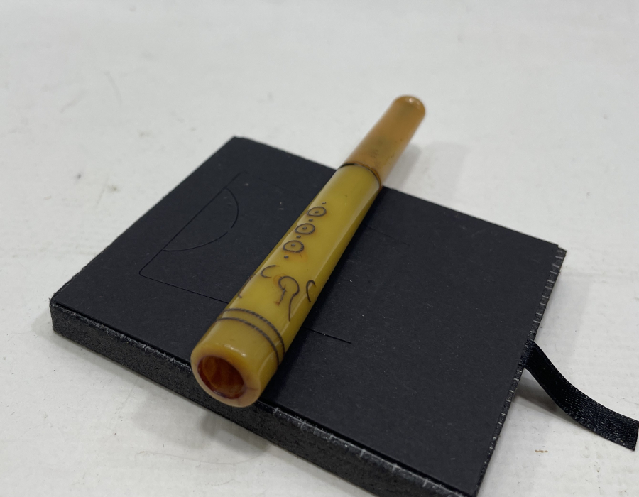 OSMANLI DÖNEMİ GÜMÜŞ ÇAKMA İŞÇİLİKLİ AFYON İŞİ SİGARA AĞIZLIĞI